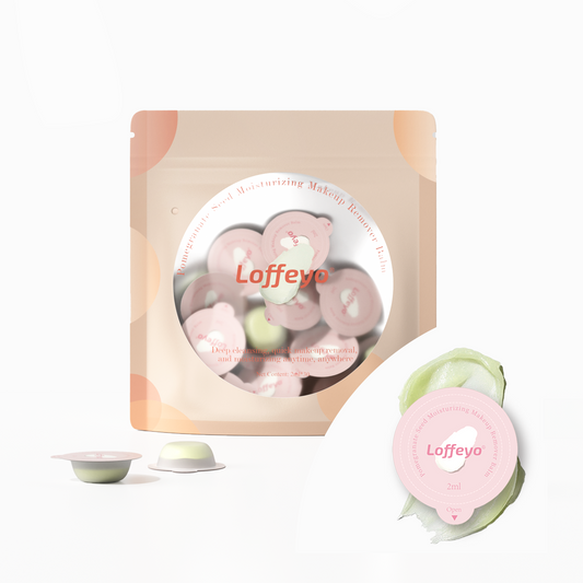 Mini Size Cleansing Balm – 30 Individually Wrapped Pods, Gentle & Hydrating with Pomegranate Extract, Leak-Proof & Travel-Friendly, For All Skin Types, Perfect for Gym, Office, and On-the-Go